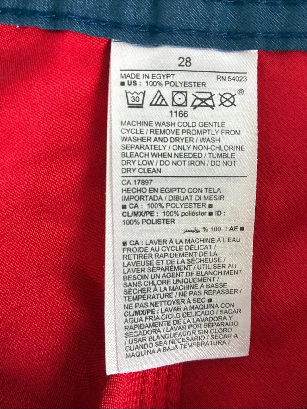 Old Navy Board Shorts Men’s Sz 28 Red Navy Surf Swim